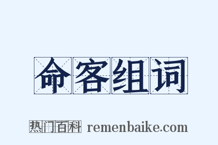 命客组词是什么意思的图片
